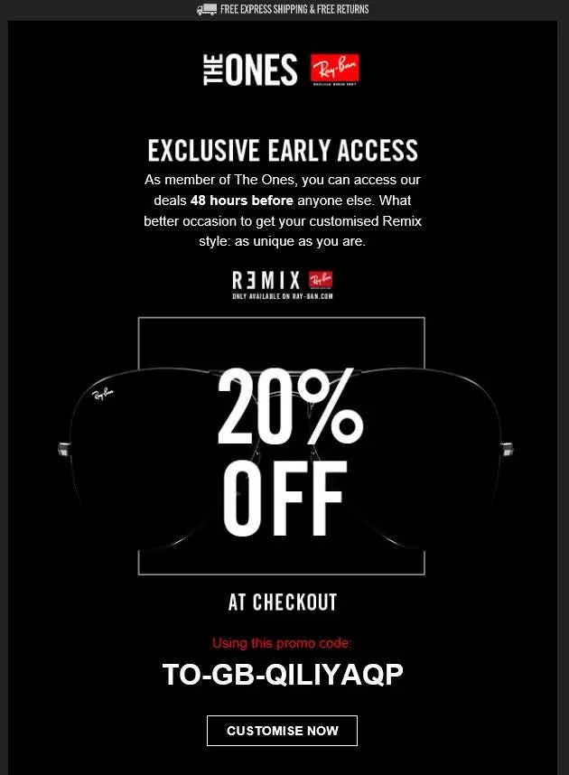 The Exclusive Offer Email