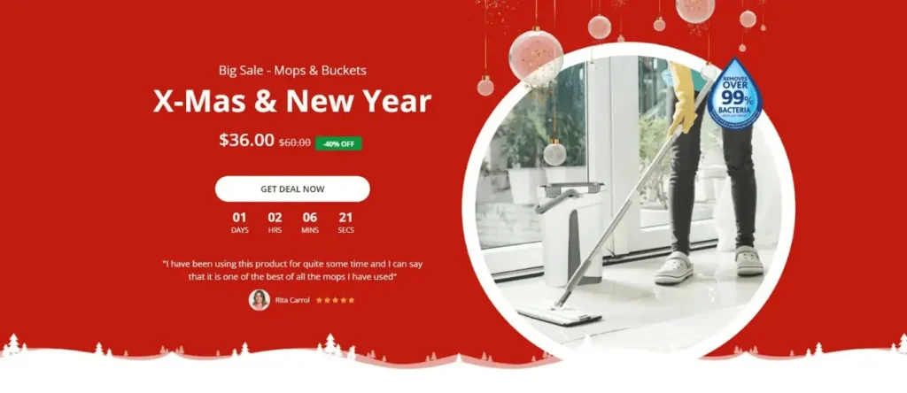 holiday homepage design